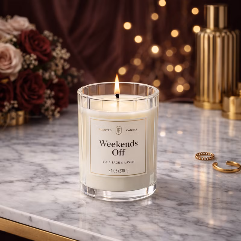 Weekends Off - Candle available in Washington DC | Tempo Lazer Flowers Studio, Washington DC florist