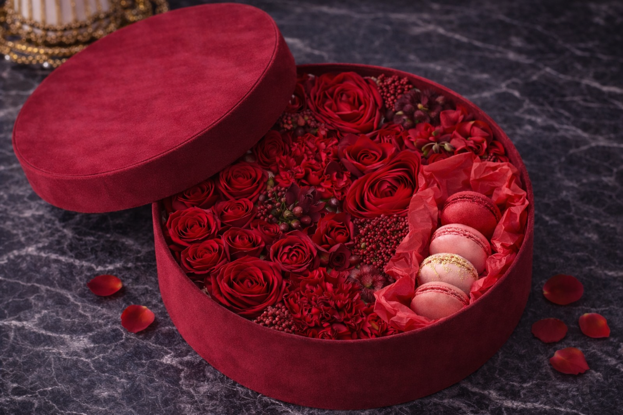 The Classic Red - luxury floral arrangement for delivery in Washington DC