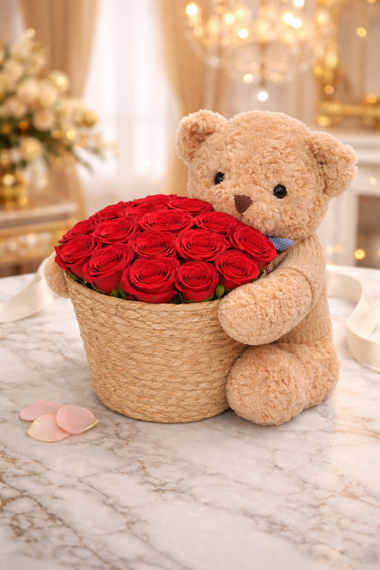 احتضان لطيف - Arrangement available in Washington DC | Tempo Lazer Flowers Studio, Washington DC florist