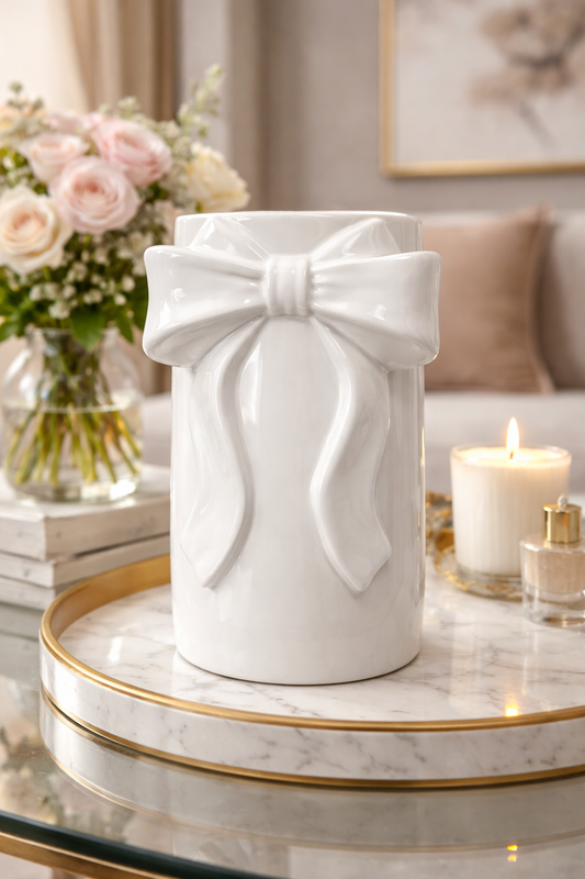 Bow Ceramic Vase - Vase available in Washington DC | Tempo Lazer Flowers Studio, Washington DC florist
