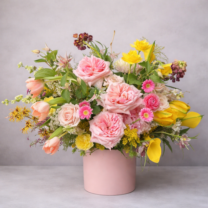 Logan Circle Blush Garden - luxury floral arrangement for delivery in Washington DC