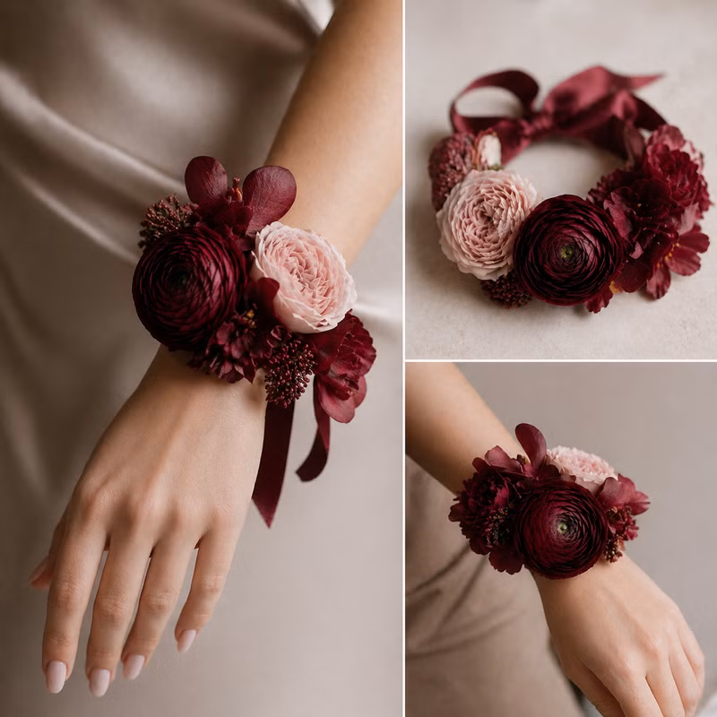 Wrist Corsages — Elegant Floral Accent - Bouquet available in Washington DC | Tempo Lazer Flowers Studio, Washington DC florist
