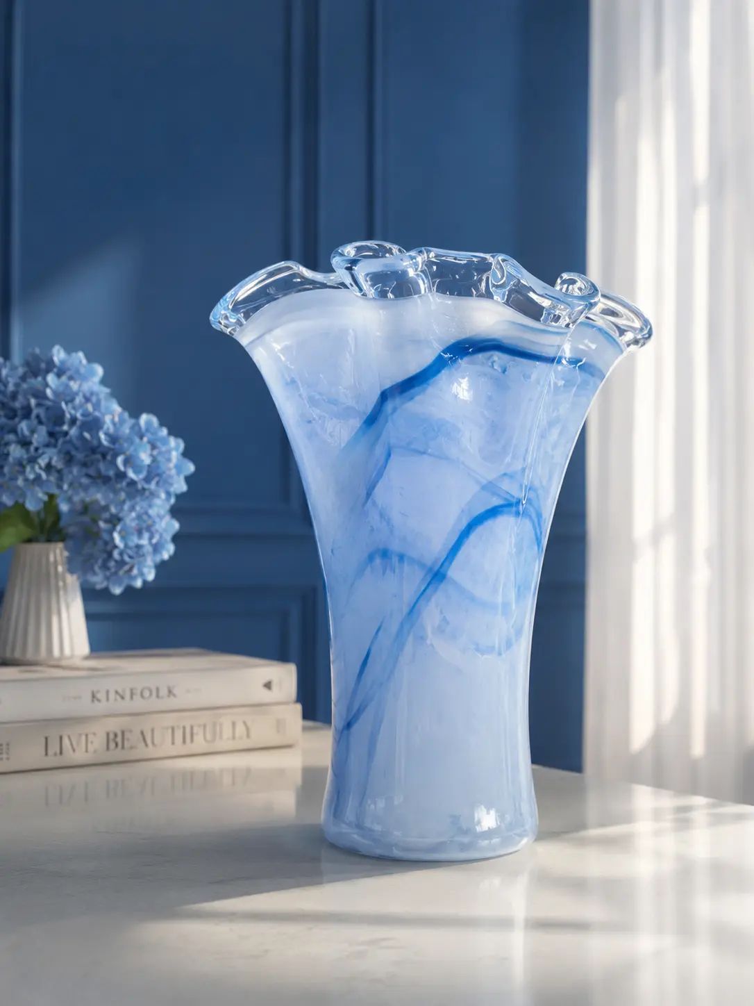 Murano-style glass - Vase available in Washington DC | Tempo Lazer Flowers Studio, Washington DC florist
